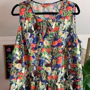 ModCloth Floral Blouse
